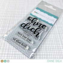 Create A Smile - ohne dich - Clear Stamps 2x3
