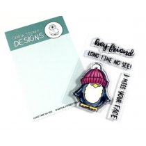 Gerda Steiner Designs - Long Time No See Penguin - Clear Stamps 