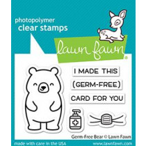 Lawn Fawn - Germ-Free Bear - Stempel Set 2x3