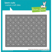 Lawn Fawn - Quilted Heart Backgdrop: Landscape - Stand Alone Stanzen