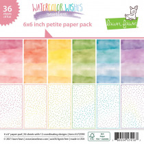 Lawn Fawn - Watercolor Wishes Rainbow - Petite Paper Pack