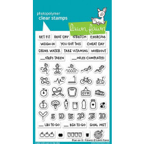 Lawn Fawn - Plan On It: Fitness - Clear Stamps 4x6