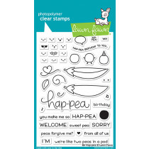 Lawn Fawn - Be Hap-pea - Clear Stamp 4x6