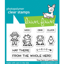 Lawn Fawn - Tiny Farm - Clear Stamps 2x3