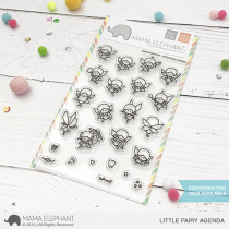 Mama Elephant - Little Fairy Agenda - Clear Stamp 4x6