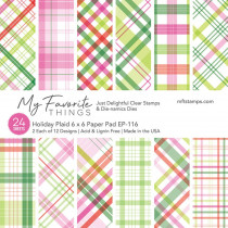 My Favorite Things - Holiday Plaid - Paper Pad 6x6