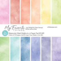 My Favorite Things - Watercolor Wash Brights - Paper Pad 6x6
