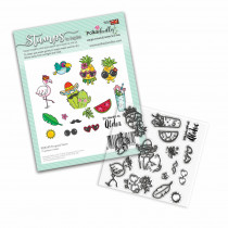 Polkadoodles - Tropical Fever - Clear Stamps 4x4