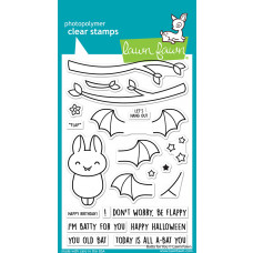 Lawn Fawn - Batty For You - clear stamp set 4x6