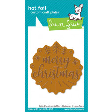 Lawn Fawn - Foiled Sentiments: Merry Christmas -  Hot Foil Plate