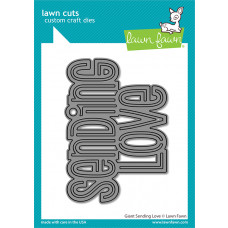 Lawn Fawn - Giant sending Love - Stand alone Stanzschablone