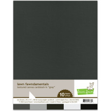 Lawn Fawn - Textured Canvas Cardstock - Gray