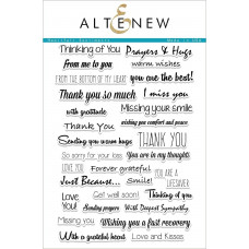 Altenew - Heartfelt Sentiments - Clear Stamp Set 6x8
