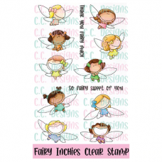 C.C. Designs - Fairy Inchies - Clear Stamp Set 4x6