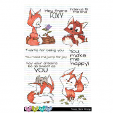 C.C. Designs - Foxes - Clear Stamp 4x6