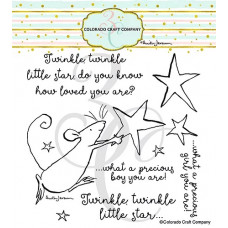 Colorado Craft Company - Twinkle Little Star - Clear Stamp Set 6x6