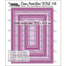 Crealies - Crea-Nest-Lies XXL Stanzschablonen 118 Rectangles with little stripes