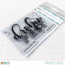 Create A Smile - Frohes Fest - Clear Stamps 3x4