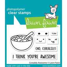 Lawn Fawn - Cerealsly Awesome - Clear Stamps 2x3