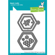 Lawn Fawn - Honeycomb Shaker Gift Tag - Stand alone Stanzschablone bastel-traum.ch