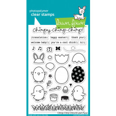 Lawn Fawn - Stempelset 4x6" - Chirpy Chirp Chirp