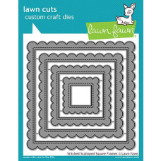 Lawn Fawn - Stitched Scalloped Square Frames - Stanzen