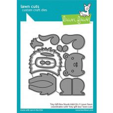 Lawn Fawn - tiny gift box skunk add-on - Stanzen