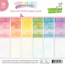 Lawn Fawn - Watercolor Wishes Rainbow - Petite Paper Pack