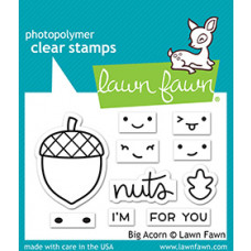 Lawn Fawn - big acorn - Clear Stamp 2x3