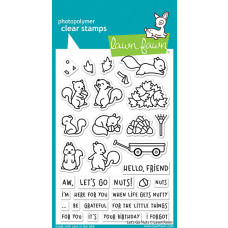 Lawn Fawn - let's go nuts - Clear Stamp 4x6