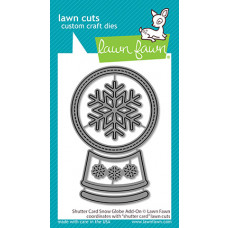 Lawn Fawn - shutter card snow globe add-on - Stanzen