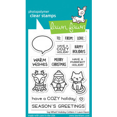 Lawn Fawn - Say what? Holiday Critters - Clear Stamps 3x4