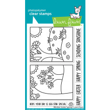 Lawn Fawn - Window scene: Spring - Clear Stamp 4x6