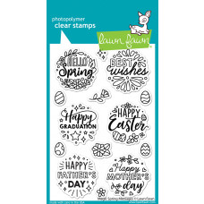  Lawn Fawn - Magic spring messages - Clear Stamp 4x6