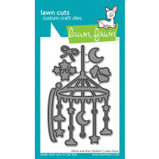 Lawn Fawn - Moon and Stars Mobile - Stand Alone Stanze