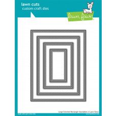 lawn fawn lawn cuts die Large Stitched Rectangle Stackables