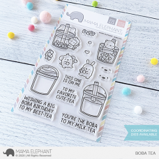 Mama Elephant - Boba Tea - Clear Stamp 4x6