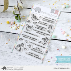 Mama Elephant - Dragon Wishes - Clear Stamp 4x6