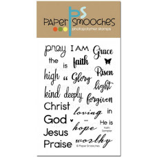 Paper Smooches - Faith Sampler - Clear Stamp Set 4x6