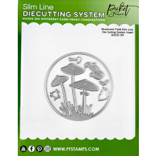 Picket Fence Studios - Slim Line Die Cutting System Insert 4x4 Inch Mushroom Field