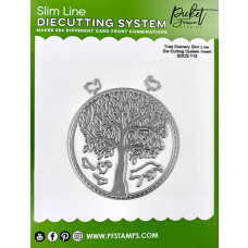 Picket Fence Studios - Slim Line Die Cutting System Insert 4x4 Inch Tree Scenery - Stand Alone Stanze