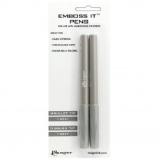 Ranger - Emboss It Pens - Grey Brush & Grey Bullet