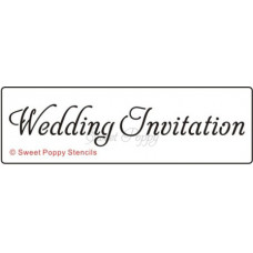 Sweet Poppy - Schablone - Wedding Invitation