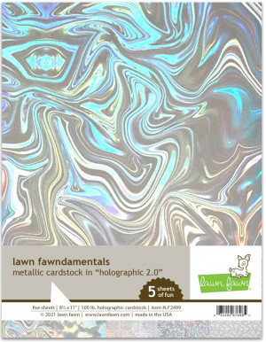 Lawn Fawn - Metallic Cardstock - Holographic 2.0
