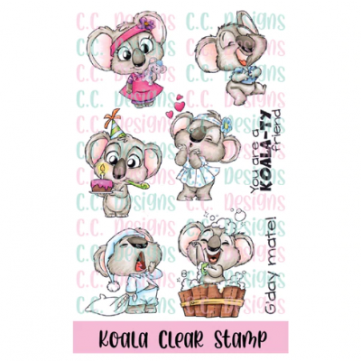 C.C. Designs - Koala - Clear Stamp Set 4x6