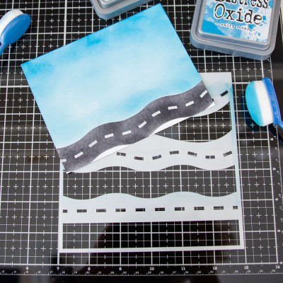 Heffy Doodle - Loads of Roads - Schablone 6x6