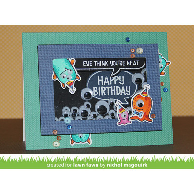 lawn fawn clear stamps monster mash