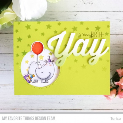 My Favorite Things - Birth-Yay - Clear Stamp 4x8