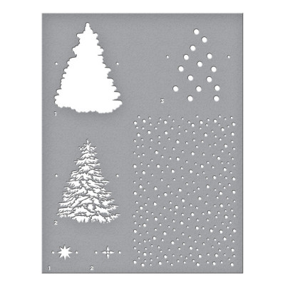 Spellbinders - Layered Christmas Tree - Layer Schablone