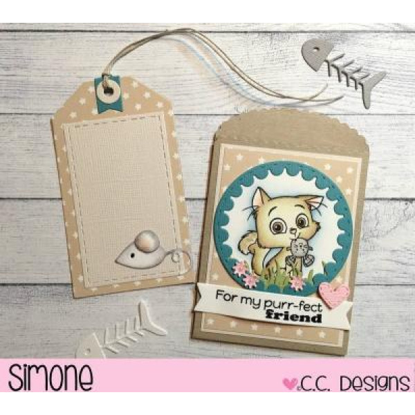 C.C. Designs - Cutie Cats - Clear Stamp 4x6